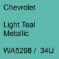 Preview: Chevrolet, Light Teal Metallic, WA5298 /  34U.